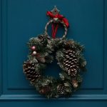 Season Calendar - green and brown christmas wreath