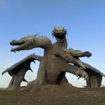 Russian Folklore - gray concrete statue under blue sky during daytime