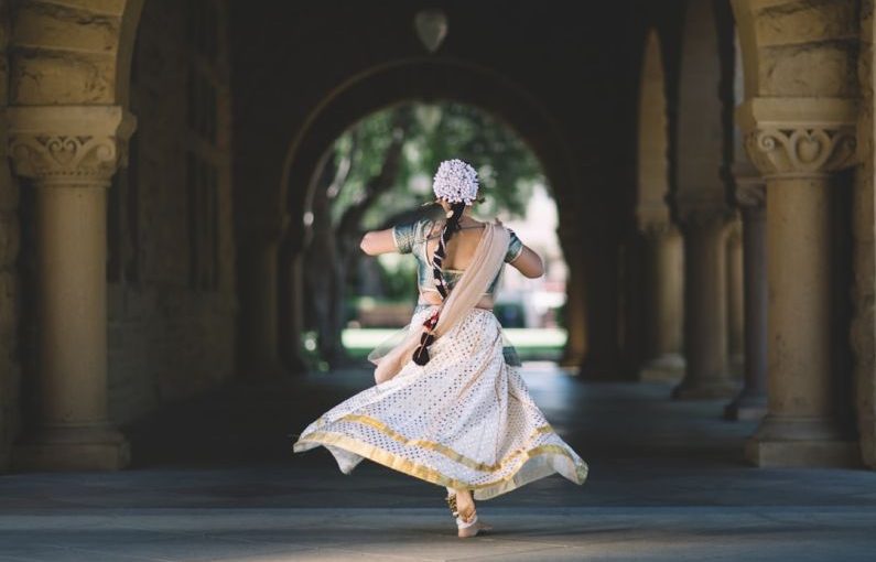 Bollywood Scene - woman running on hallway